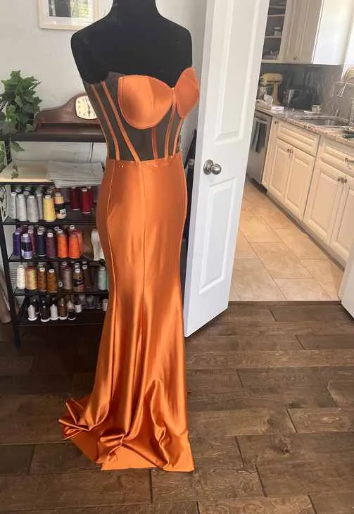 Finished gown in the studio