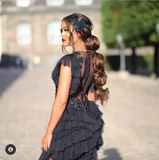 Tiered Chiffon, Open Back by Karmen Aksu