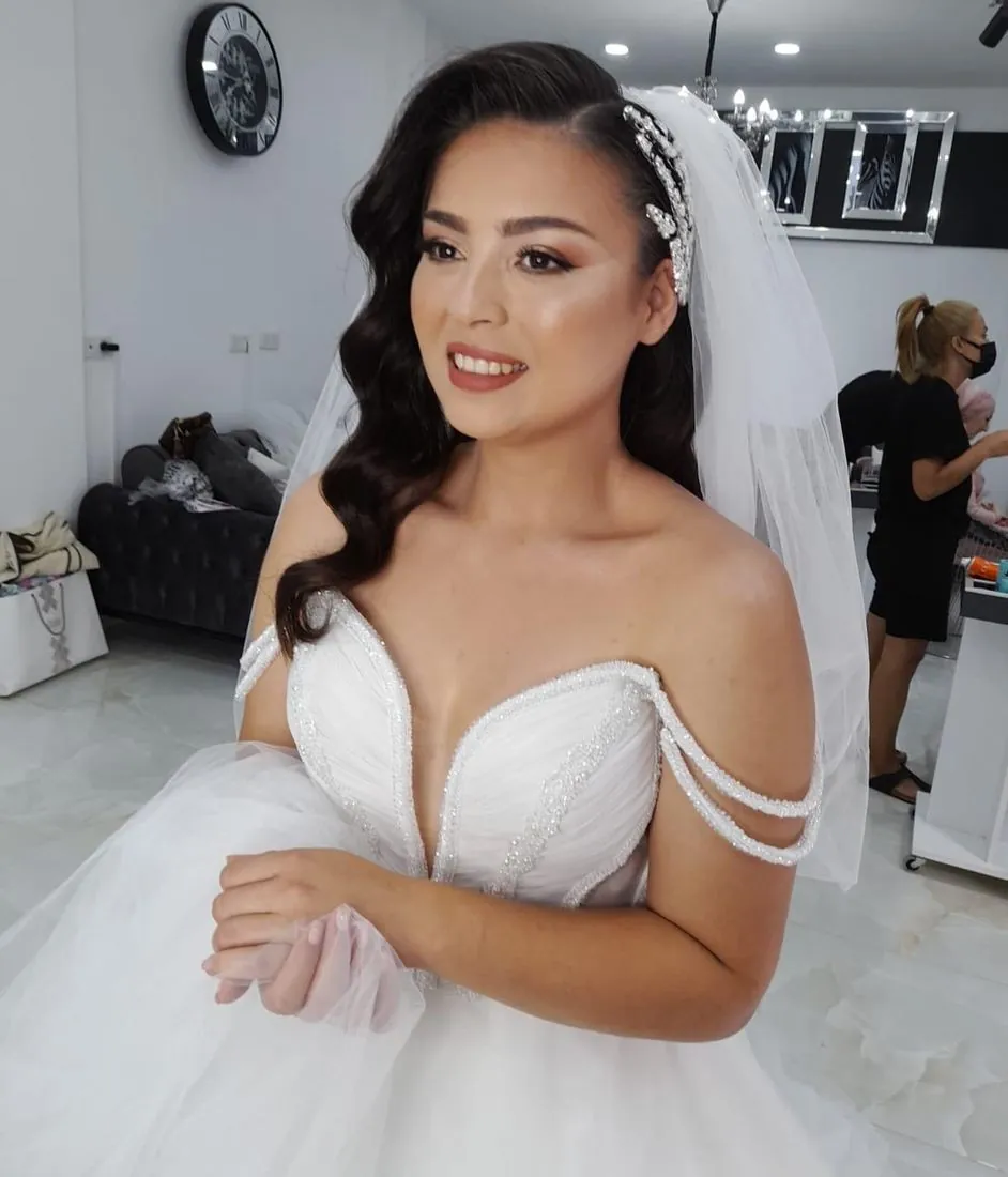 Off-Shoulder Tulle, Getting Ready by Karmen Aksu