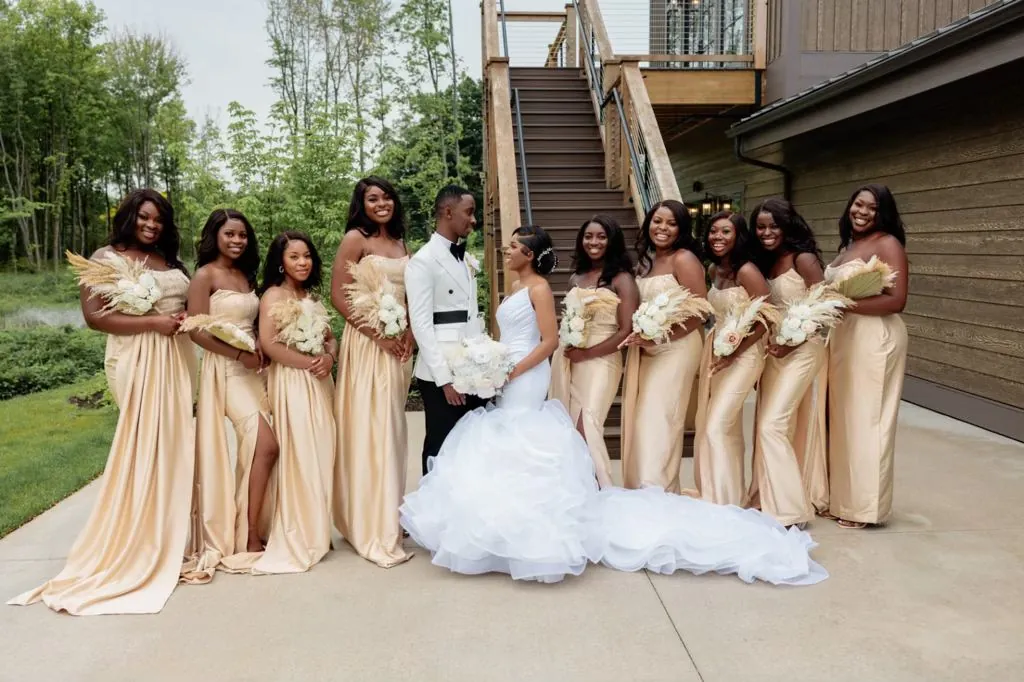 Bridal Party in Champagne by Karmen Aksu