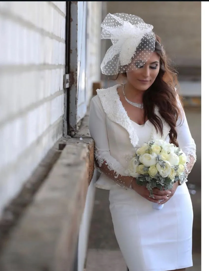 Pearled Suit Dress by Karmen Aksu