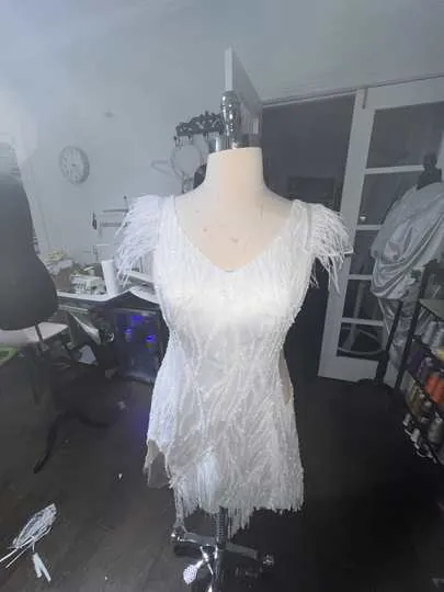 Feathered Bodice by Karmen Aksu
